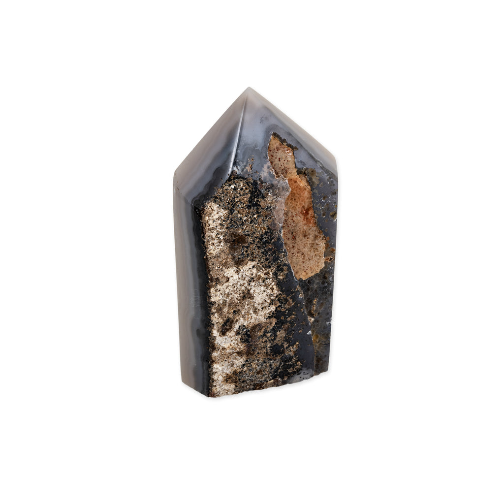 DRUZY AGATE POLISHED POINT