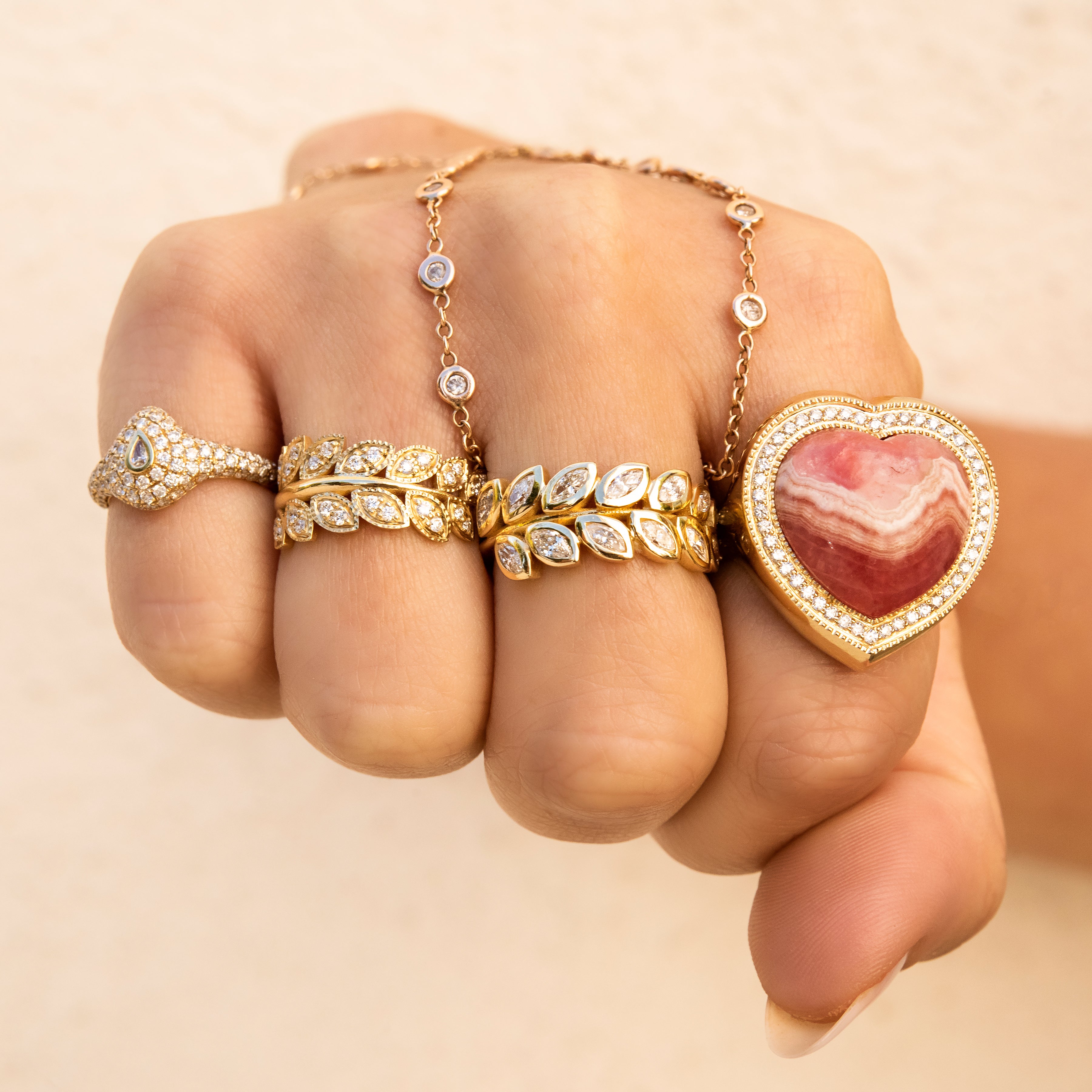 Marquise Diamond Vine Ring