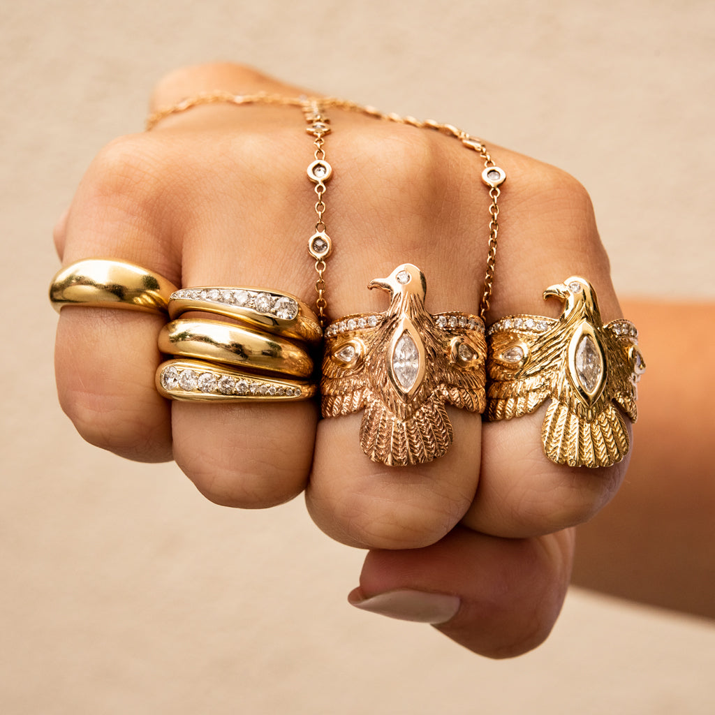 Diamond Thunderbird Ring
