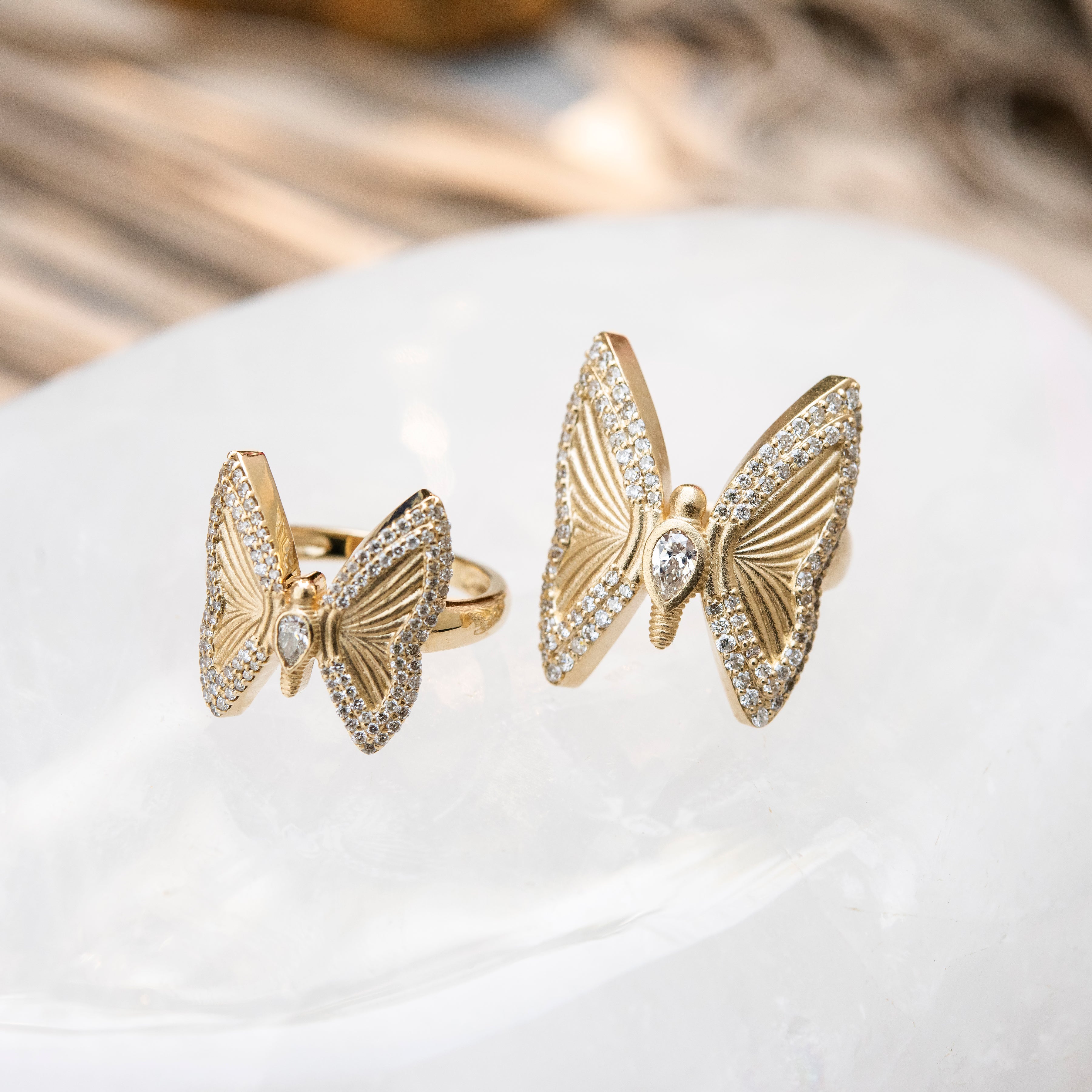 Golden Butterfly Starrer Ring – GIVA Jewellery
