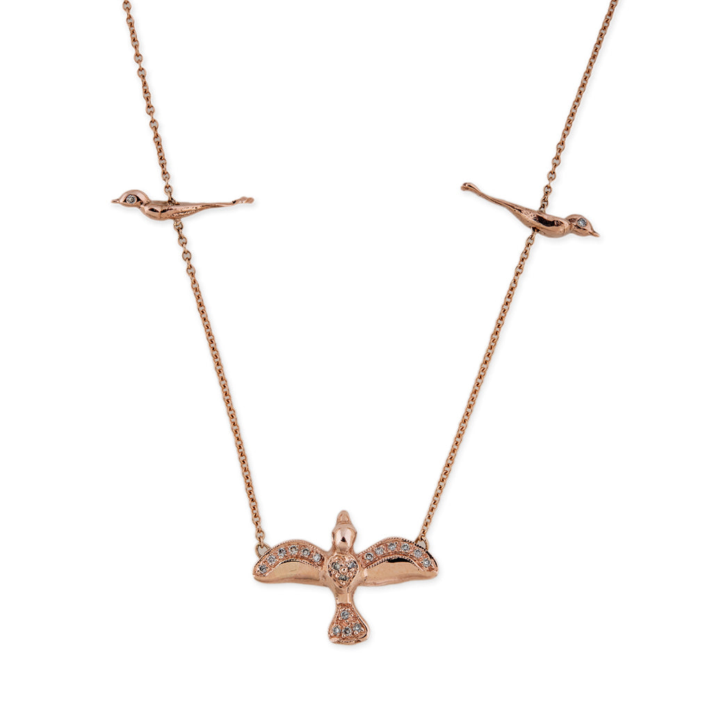Bird Frame Pendant Necklace, 14k Gold/Sterling Silver | Men's Necklaces |  Miansai