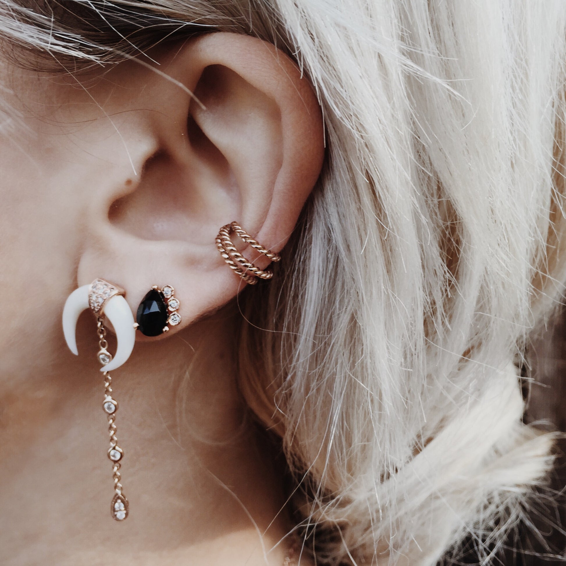 MINI DOUBLE HORN TINKERBELL STUD