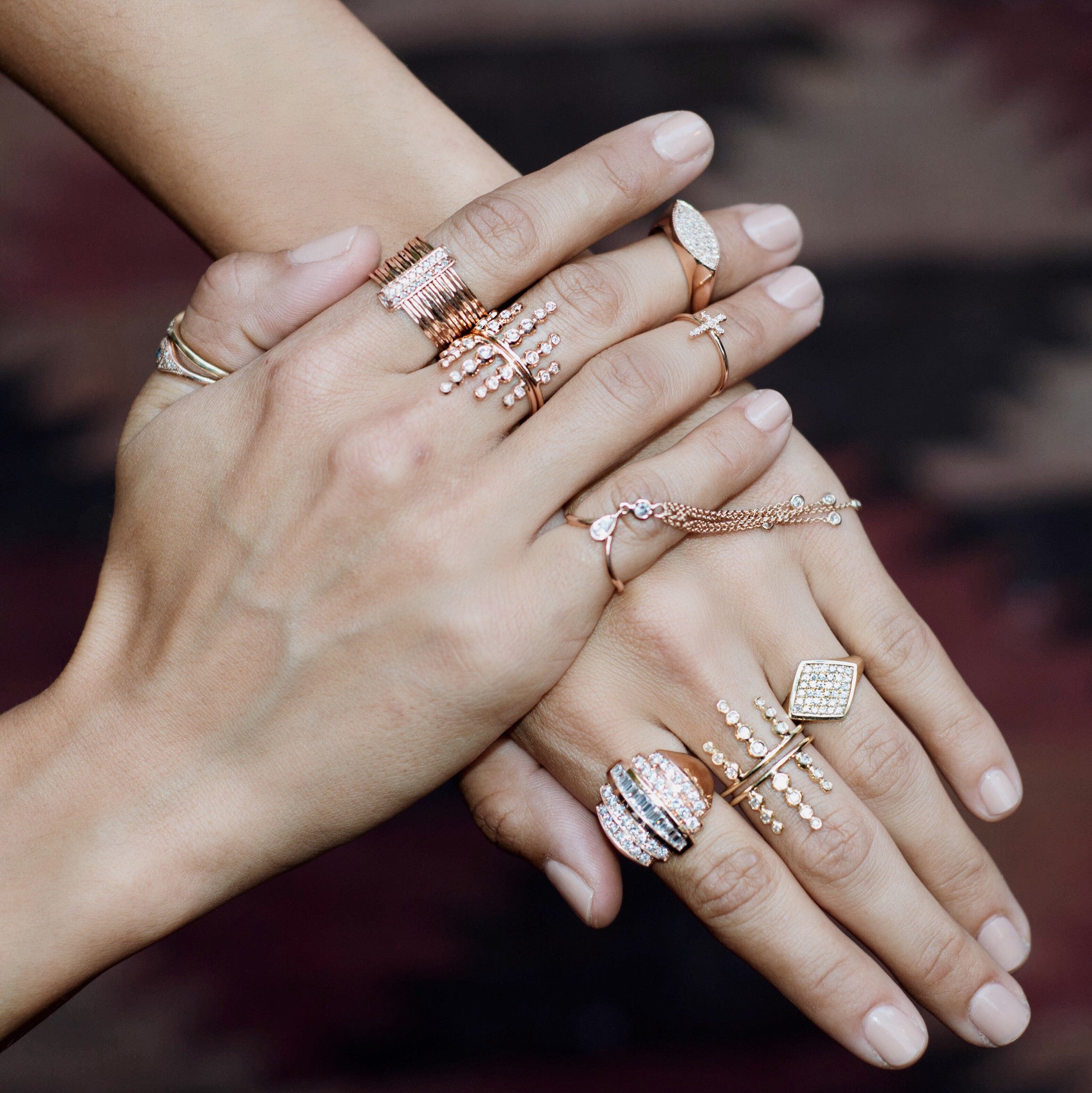 Brick Multi Waif Ring