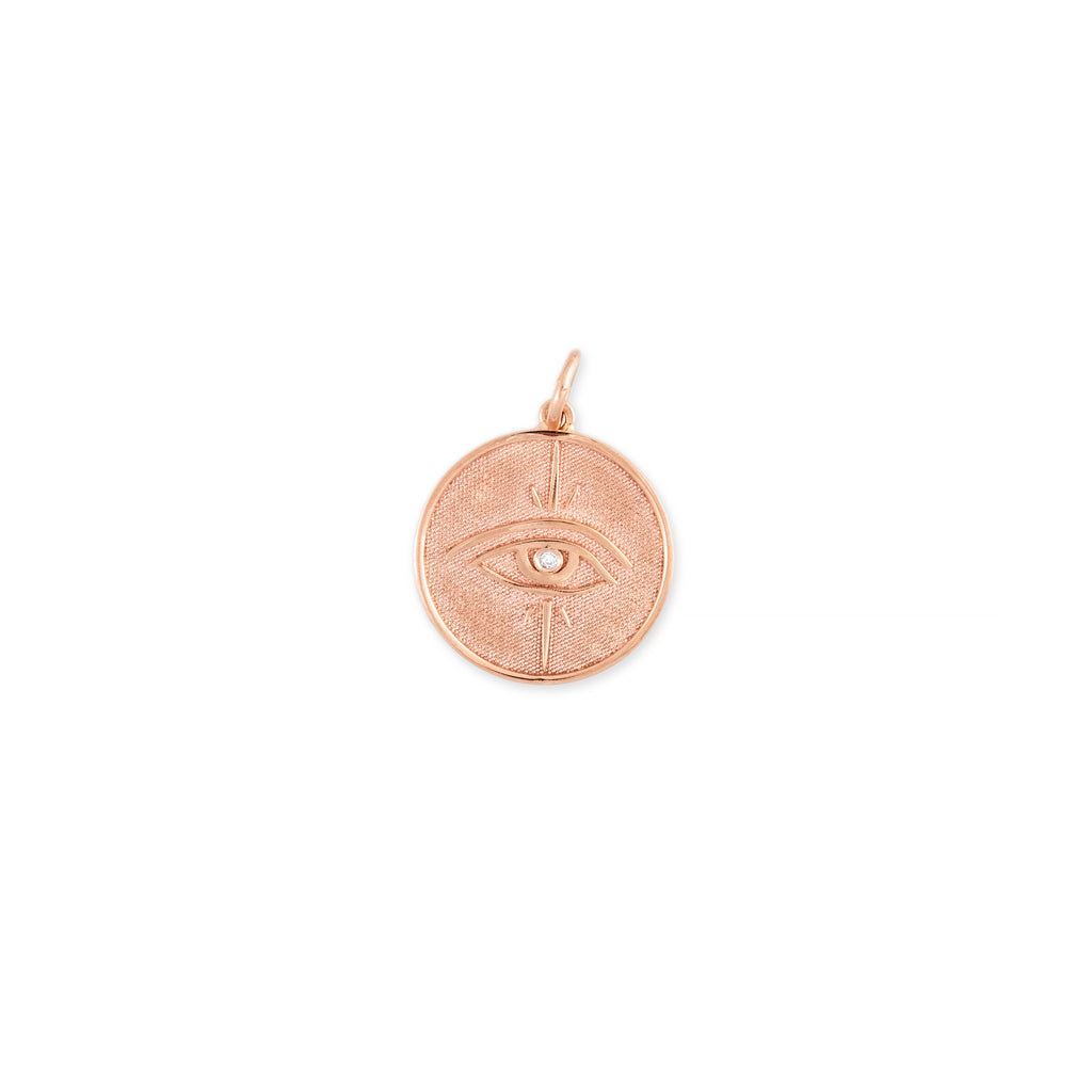 DIAMOND CENTER EYE BURST + NEVER GIVE UP DISC CHARM