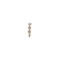 4 Graduated Diamond Liz Drop Stud Earrings