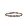 4 Spaced Out Gold Beads + Labradorite Beaded Stretch Bracelet