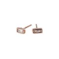 Baguette Diamond Stud