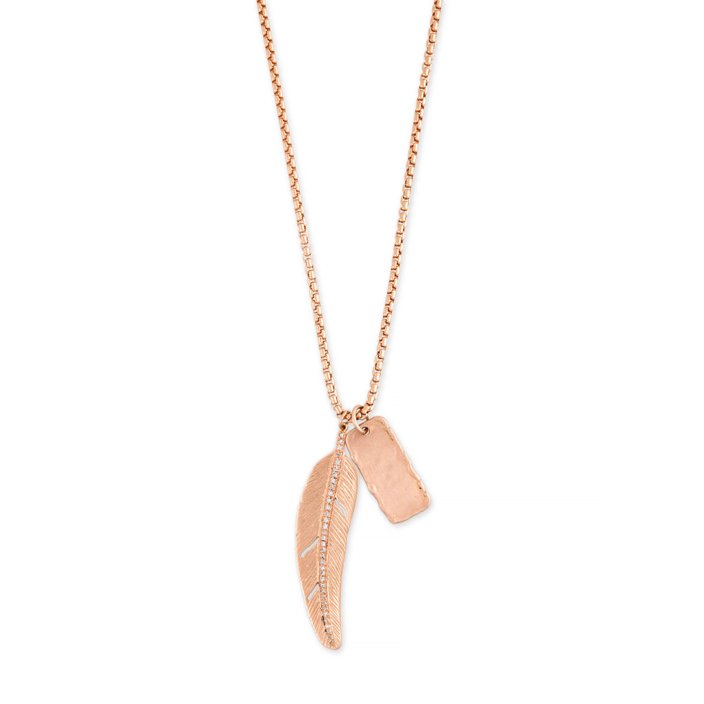Elongated Rectangle Tag Charm