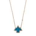 Pave Small Turquoise Thunderbird Necklace