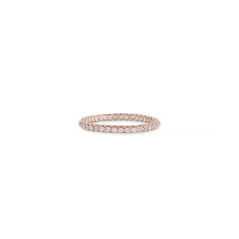 FOUR SIDED PAVE DIAMOND RING