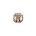 Pave Diamond Cub Mother of Pearl Signet Ring