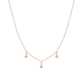 3 Diamond Drop Necklace