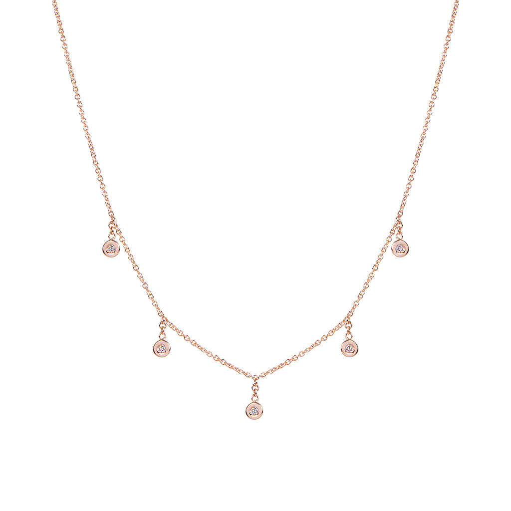 5 Diamond Shaker Necklace