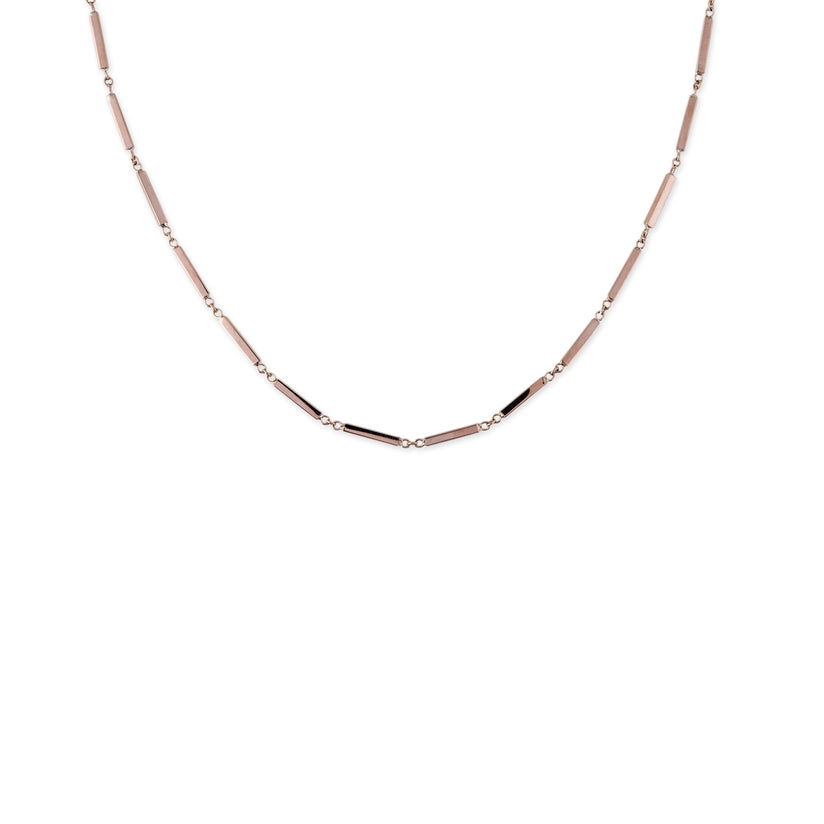 Smooth Bar Chain Necklace