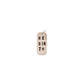 Rebirth Sterling Silver Elongated Rectangle Tag Charm