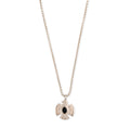 Sterling Silver Onyx Eagle Box Chain Necklace
