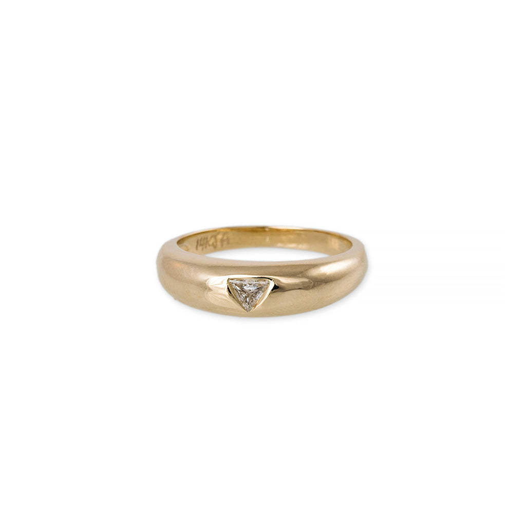 Trillion Diamond Dome Ring