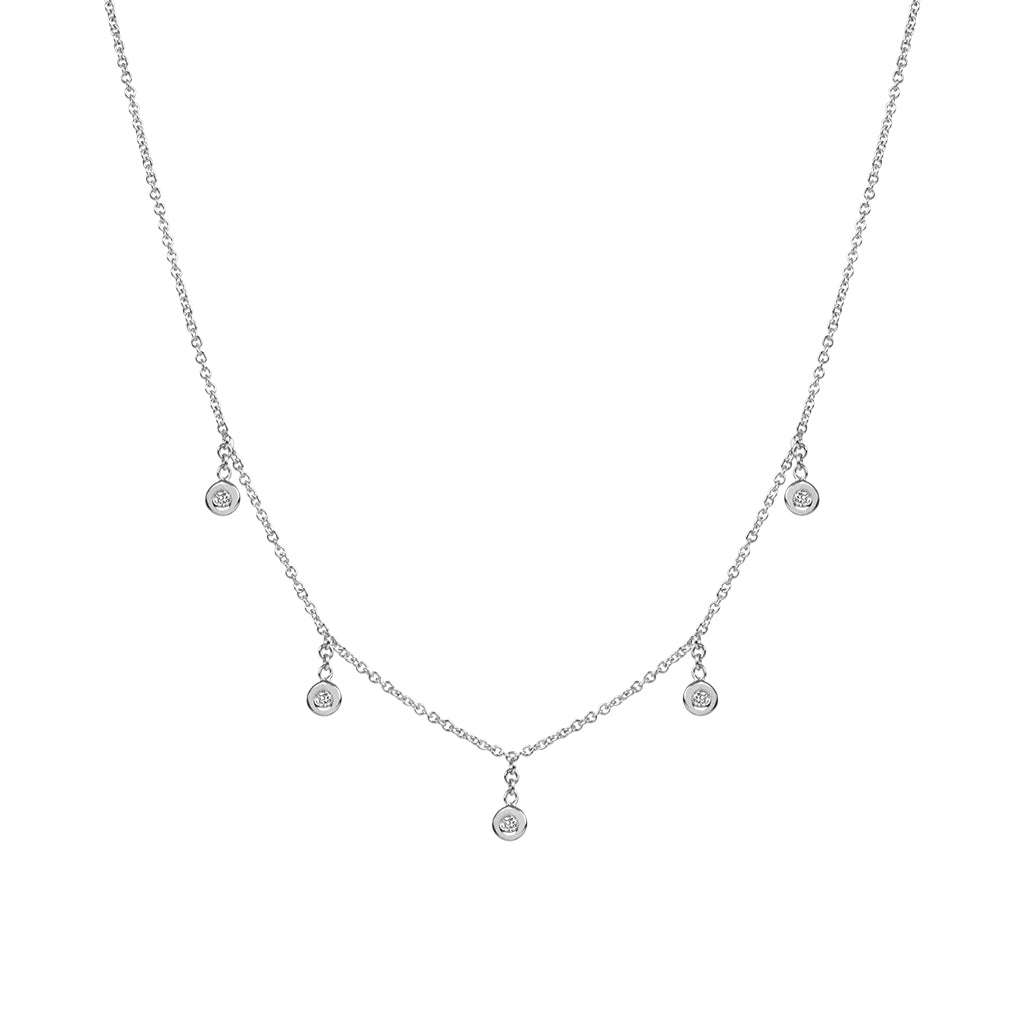 5 Diamond Shaker Necklace