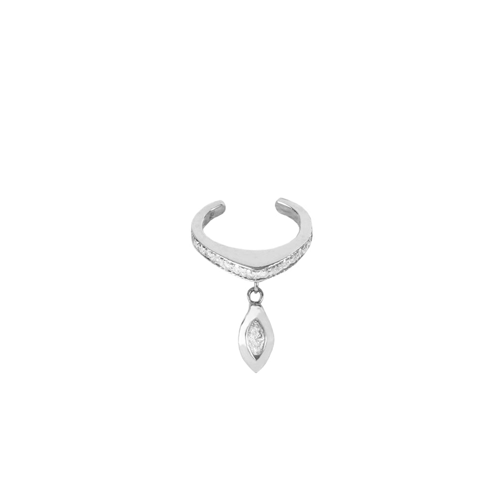 DANGLE MARQUISE DIAMOND PEAK EAR CUFF