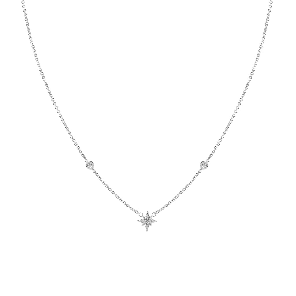 Pavé Diamond Shining Star Necklace