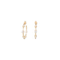 1" Graduated Diamond Sophia Hoops