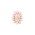 Diamond + Pink Opal Blossom Ring