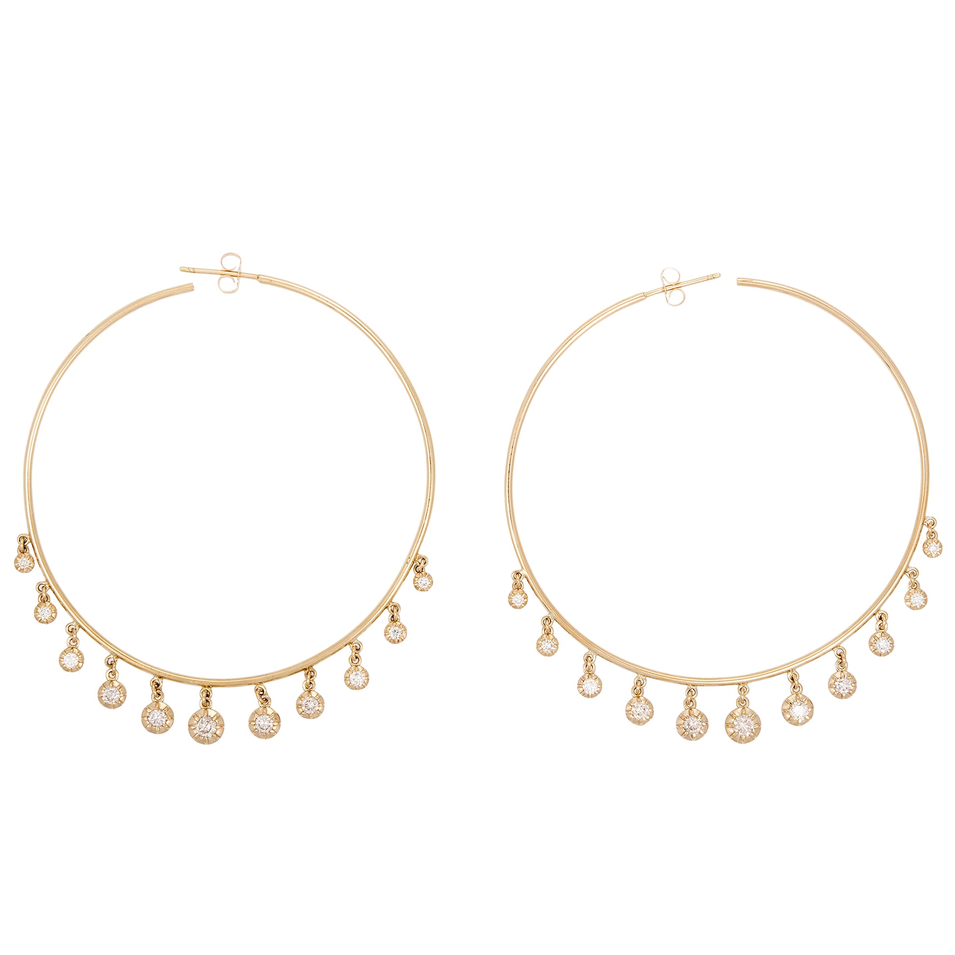 GRADUATED DIAMOND SOPHIA SHAKER HOOPS