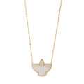 Pave Moonstone Thunderbird Necklace