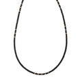 17 Gold Beads + Hematite Beaded Necklace