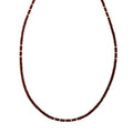 17 Gold Beads + Red Jasper Beaded Necklace
