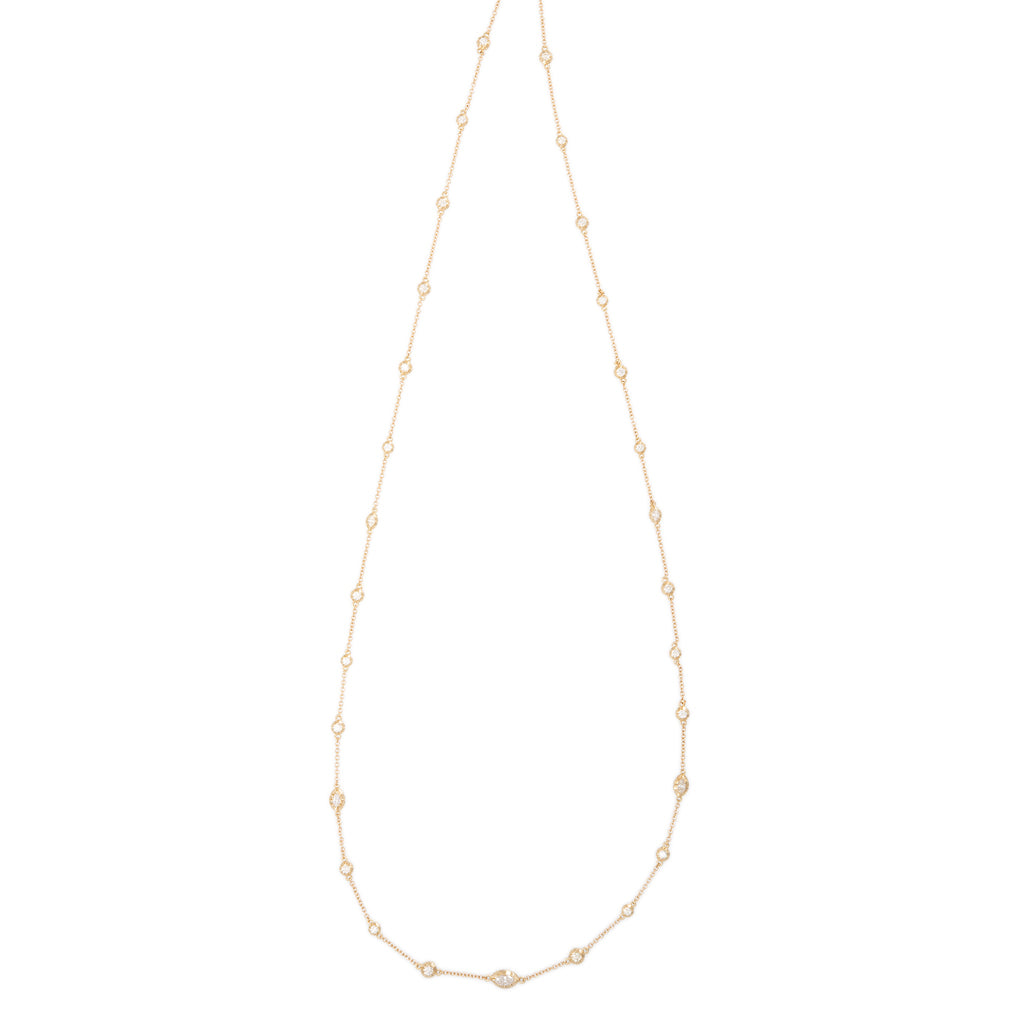 Round + Marquise Sophia Diamond Belly Chain
