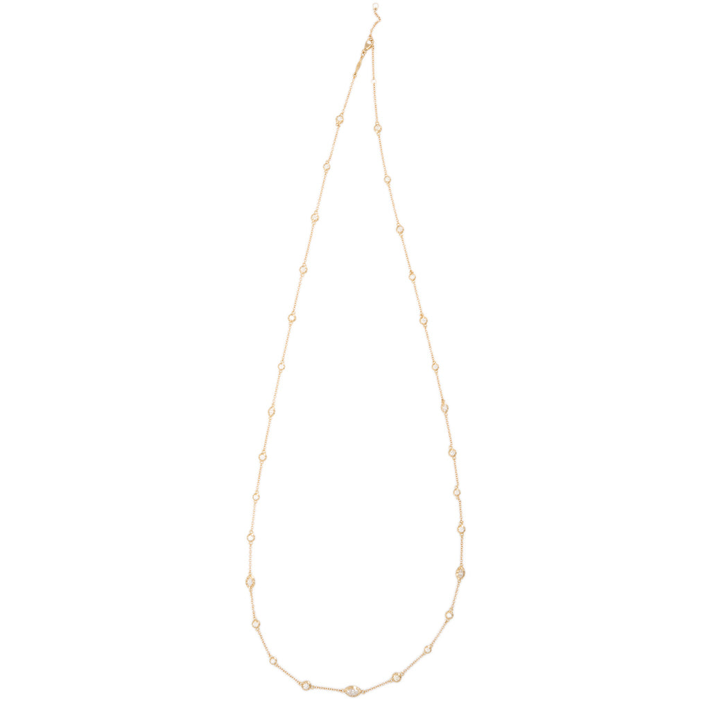 Round + Marquise Sophia Diamond Belly Chain
