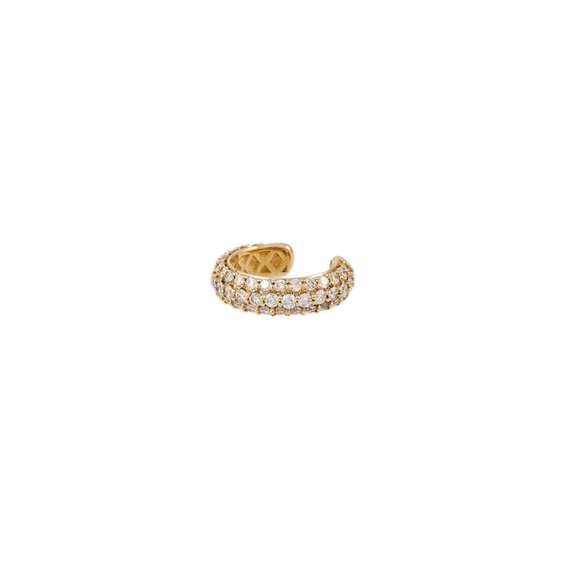 PAVE DIAMOND ROUNDED EAR CUFF