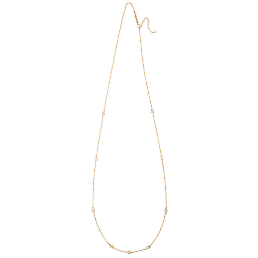 9 ROUND + MARQUISE SOPHIA DIAMOND BELLY CHAIN