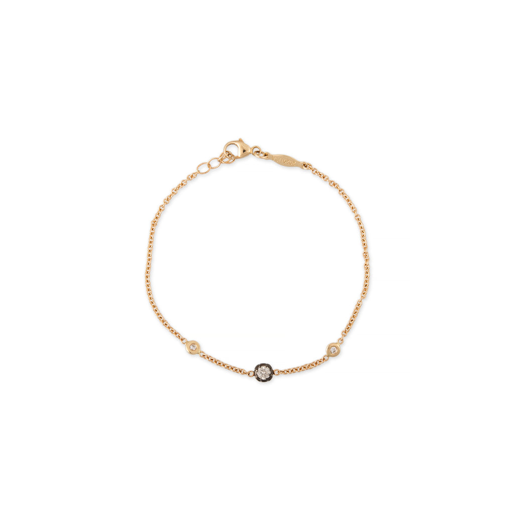 Single Black Rhodium Sophia Diamond Bracelet