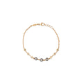 3 Sophia Diamond + 6 Round Diamond Bracelet