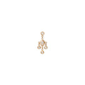 Sophia Teardrop + 4 Diamond Shaker Drop Stud