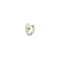 Emerald Eyes Pave Diamond Snake Mini Hoop