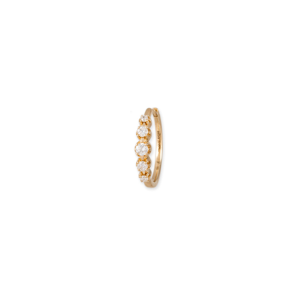 Large 5 Diamond Sophia Mini Hoop