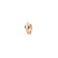 Ruby Eyes Marquise Diamond Head Snake Mini Hoop