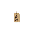 Loyalty Rectangle Tag Charm