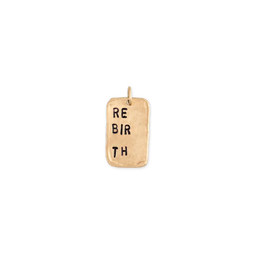 Rebirth Rectangle Tag Charm