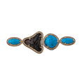 3 Turquoise Shark Tooth Knuckle Ring