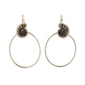 Pave + Ammonite Fossil Hoops