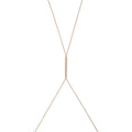 Pave Diamond Bar Bodychain