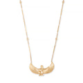 Medium Pavé Isis Smooth Bar Diamond Necklace