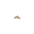 Pave Mini Moon Stud