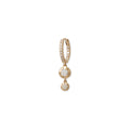 Graduated Round Sophia Diamond Drop Pave Mini Hoop