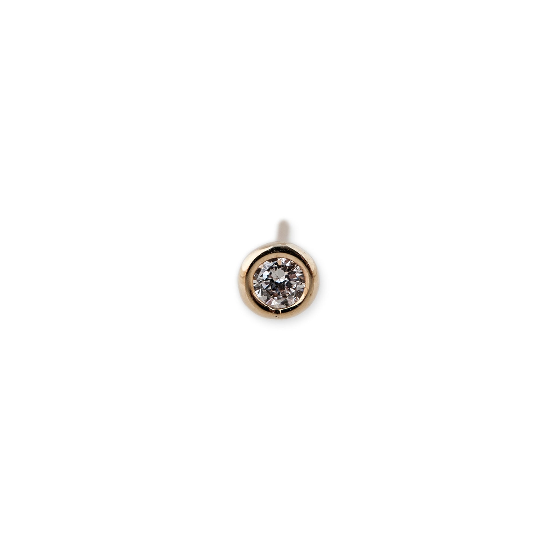 Round Diamond Stud