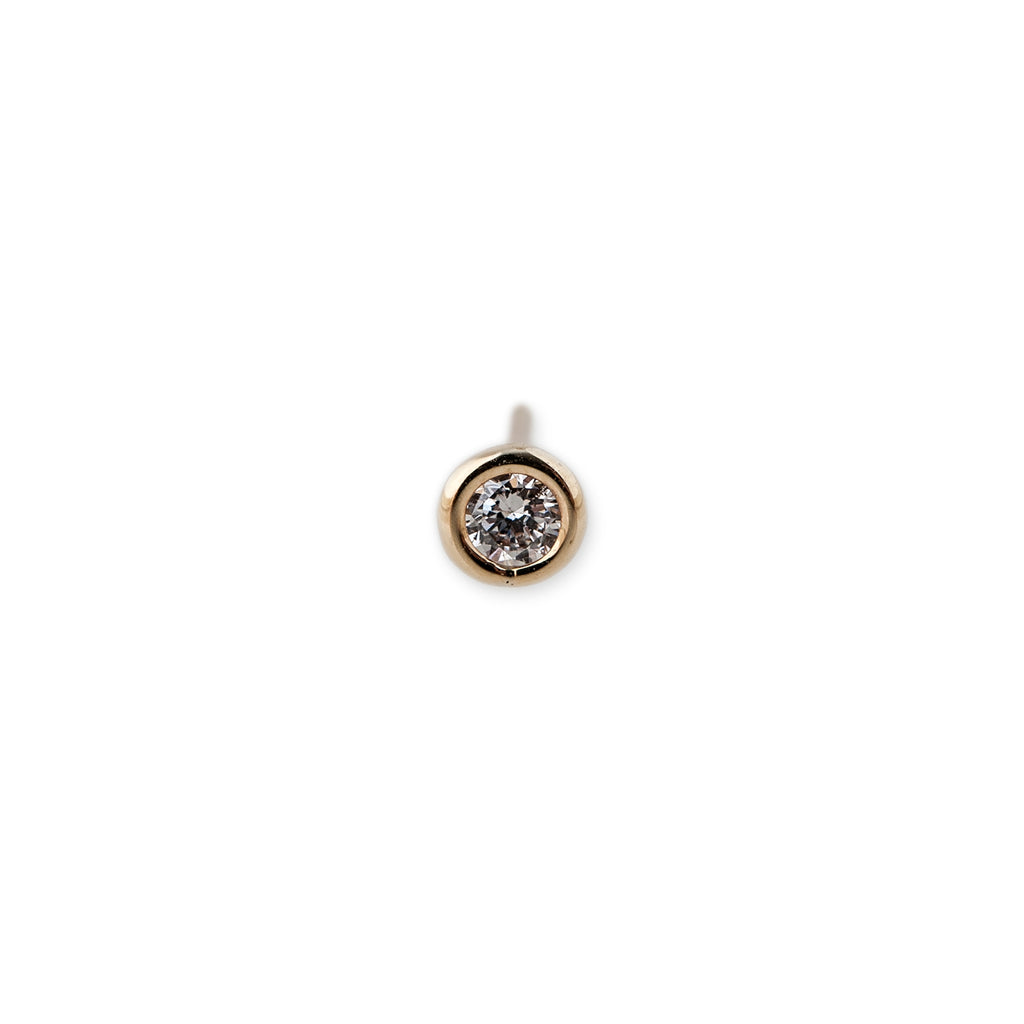 Round Diamond Stud